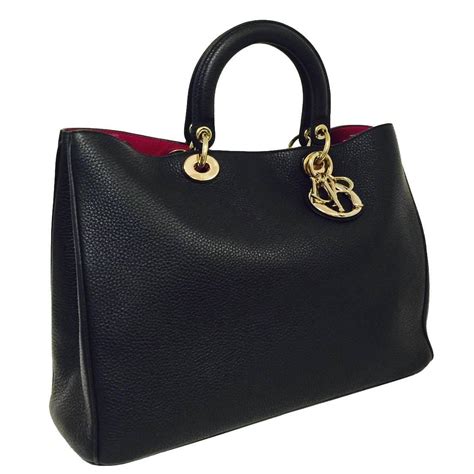 back diorissimo diorissimo large diorissimo bag in black bullcalf leather